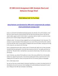 Ce 300 Unit 6 Assignment Abc Analysis Chart And Behavior
