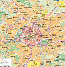 Icons on the paris interactive map. Karte Von Paris Stadt In Frankreich Welt Atlas De