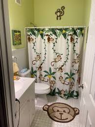 Monkey Bathroom Bundle Shower Curtain In 2020 Monkey Bathroom Monkey Shower Shower Curtain
