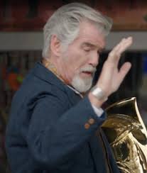 Pierce Brosnan Black Adam Blue Blazer