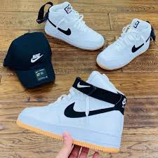 Livekickz On Instagram Nike Air Force 1 White Black Gum Bottom All Men Sizes Available Now Online At W Nike Air Shoes Nike Shoes Air Force Sneakers Fashion
