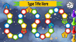 Online Board Game Template Editable Google Slides Board Game Template Game Template Board Games