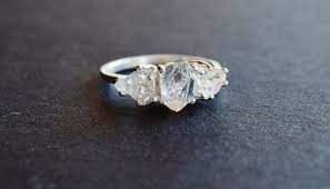 Uncut Diamond Ring Raw Gemstone Engagement Ring Handmade Rough Etsy In 2021 Raw Diamond Handmade Engagement Rings Engagement Rings
