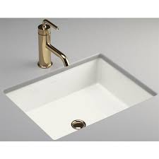 A wide variety of kohler bathroom sinks. Kohler Verticyl White Undermount Rectangular Bathroom Sink Overflow Lowe S Canada