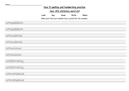 Esl writing wizard is another handwriting worksheet maker that lets you create your own handwriting worksheets. Year 5 Statutory Words Handwriting Practise Worksheets Teaching Resources