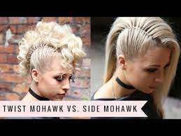 Twist Mohawk Vs Side Mohawk By Sweethearts Hair Youtube Hair Styles Short Hair Styles Braided Hairstyles