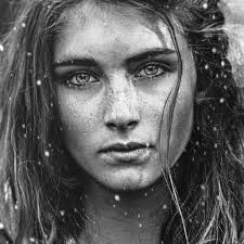 Black And White Pictures Of Women S Faces With Value Pin On Freckles