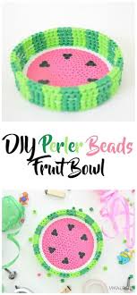 Diy Perler Beads Fruit Bowl Diy Perler Beads Diy Perler Bead Crafts Bead Bowl