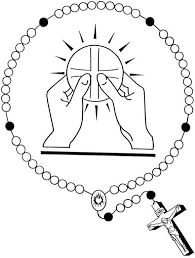 Pray the holy rosary daily. Rosary Coloring Page Printable Bmo Show