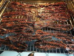 marinierter und gedorrter speck nach der art von beef jerky ein leckeres rezept aus der kategorie kalt dorrfleisch jerky dorren