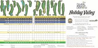 Or, maybe you're looking for a thoughtful, yet useful gift that won't clutter the ho. Holiday Valley Golf Scorecards