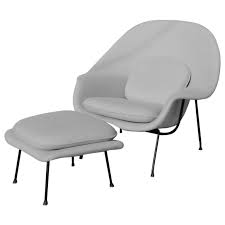 Eero saarinen designed the womb chair at florence knoll's request. Eero Saarinen For Knoll Womb Chair With Ottoman Tom Gibbs Studio