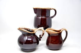 MCCOY POTTERY PITCHER BROWN