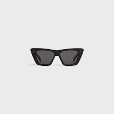 Celine women summer 21 celine cat eye tortoise sunglasses collection available now in store and at celine.com kaia gerber directed by hedi slimane in monac. Cat Eye S187 Sunglasses In Acetate Black 4s187cplb 38no Celine