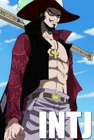 One Piece Dracule Mihawk Intj One Piece Luffy Piecings Anime Guys