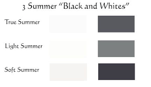 Black And White For 12 Seasons Soft Summer Palette Soft Summer Colors Soft Summer