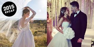 Popular wedding dress designers top indian wedding dress designers 2015. 2015 S Best Celebrity Wedding Dresses Star Wedding Gowns
