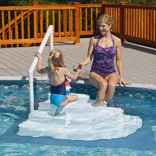 Can also be installed with the classic ladder #6004 on a pool with no deck. Blue Wave Simple Step 24 In Pool Step For Above Ground Pools Slides Ladders Diving Boards Patio Lawn Garden Fcteutonia05 De