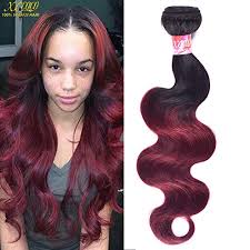 Anyway, i guess i'm just asking how i can get a nice and bright red/magenta on this dark dyed hair of mine with minimal damage. Amazon Com Red Ombre Malaysian Body Wave 1 Bundles 22inch Two Tone Human Hair Weaves 9a Dark Root Black To Red Wine Burgundy Extensions 1b99j Beauty