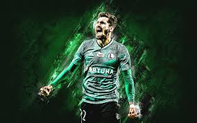 Pawel Wszolek, Legia Warsaw, Polish footballer, midfielder, portrait, green  stone background, HD wallpaper | Peakpx