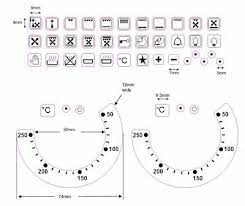 The models are made with much attention to details. 2 Replacement Oven Temperature Decals Stickers 36 Oven Symbols Decals Ebay