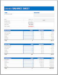 Find free blank samples in microsoft word form, excel charts & spreadsheets, and pdf format. Cashier Balance Sheet Template For Excel Excel Templates