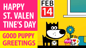 Animated greeting cards for any purpose. Good Puppy Animated E Cards Happy St Valentine S Day