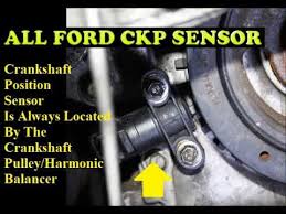 Ford mazda mercury crankshaft position sensor diy solutions. Ford Crankshaft Position Sensor Location Youtube
