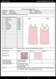 Construction Spec Sheet Template Best Of Womenswear Casual Summer Top Garment Specification Sheet Garment Manufacturing Cost Sheet Casual Summer Tops