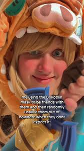 its ok theyre cool with it #botwlinkcosplay #breathofthewildcosplay  #legendofzeldacosplay #lozlinkcosplay #breathofthewildlinkcosplay  #bokoblinmask