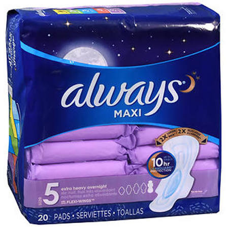 Always Maxi Pads Overnight Extra Heavy Flow | Thrifty White Health  Essentials