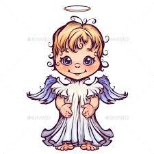 Angel Cartoon Styles Illustration Vector Illustration