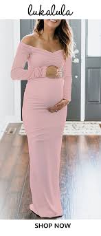 Here are 14 stylish maternity dresses that will wow your guests. Maternity Solid White Off Shoulder Long Sleeve Dress Be A Fashion Mom You Can Choose What To W Baby Shower Dress Winter Baby Shower Dresses Baby Shower Outfit
