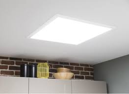 Panneau Led Integree Carre 60 X 60 Cm 40 W Blanc Froid Leroy Merlin Panneau Led Plafonnier Led Cuisine Plafonds Bas