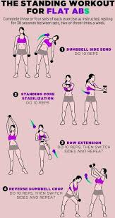 Abs Workout Abs In A Week Abs In Gym Abs Workout For Women Abs Challenge Abs Diet Abs Women Abs Workou In 2020 Abs Workout For Women Standing Workout Abs Workout