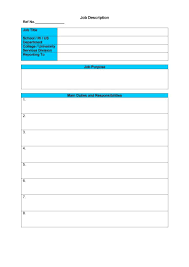 Check spelling or type a new query. 21 Free 19 Free Job Description Templates Word Excel Formats