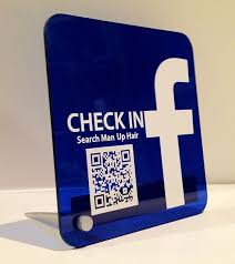 Great Idea For A Business Facebook Check In Sign With Personalized Qr Code On Etsy 29 5 Dental Office Design Chiropractic Office Design Chiropractic Office