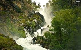 Mountain River Wallpaper Waterfall Waterfall Wallpaper Beautiful Waterfalls
