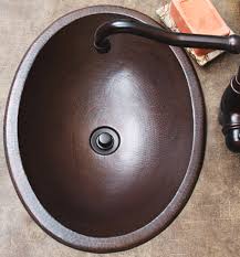 17 inch classic oval copper bath sink
