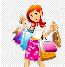 Lihat ide lainnya tentang gambar, gambar kartun, kartun hijab. Shopping Girl Fashion Shopping Bag Blue Fictional Character Cartoon Png Pngwing
