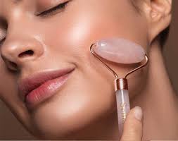 Rose Quartz Face Roller, 100% Natural, Velvet Pouch, Real Facial Beauty  Massager