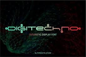 Bukhari script is a bold monoline cursive font. Digitechno Futuristic Font 183153 Logo Font Bundles Futuristic Fonts Download Fonts Logo Fonts