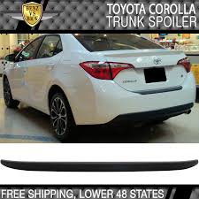 What do you think about my new corolla 2021 xse? Rear Spoiler For 14 19 Toyota Corolla Car Trunk Wing Abs Matte Black Cisne Com Pe