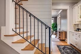 The wooden newel posts and treads are retained to maintain the rustic charm of the iconic style. 75 Beautiful Farmhouse Staircase Pictures Ideas June 2021 Houzz