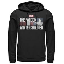 A new logo for the falcon and the winter soldier has been unveiled. Men S Marvel The Falcon And The Winter Soldier Shield Logo Hoodie