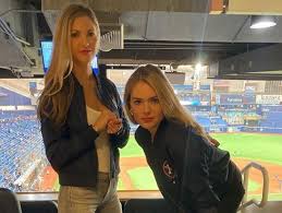 His wife, amy cole, is back to cheer for the astros in another world series and her husband hasn't lost a. Kate Upton Gerrit Cole S Wife Amy Crawford Recreate Si Cover With Great Picture