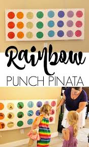 Birthday Activities For Kids Rainbow Punch Pinata Rainbow Birthday Party Party Activities Kids Party Www Party Activities Kids Indoor Birthday Parties Birthday Party Games For Kids