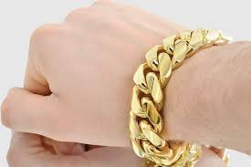 All of our 10k bracelets are solid gold and are made mostly in italy or turkey. 20mm Miami Cuban 10k Solid Gold Bracelet Uverly