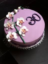 Fondant Orchideen Zum 30 Geburtstag Eierlikorboden Mit Frucht Und Vanillecreme Torte 30 Geburtstag Geburtstag Kuchen Geburtstag Torte