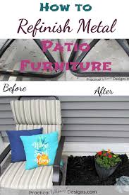 The stainless steel backrest is attached to the aluminum seat and comes in various. How To Refinish Metal Patio Furniture Practical Whimsy Designs